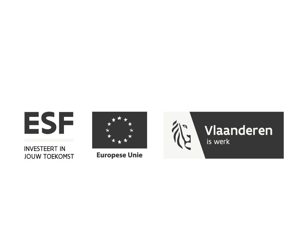 ESF en Vlaamse overheid, investeer in jouw toekomst.