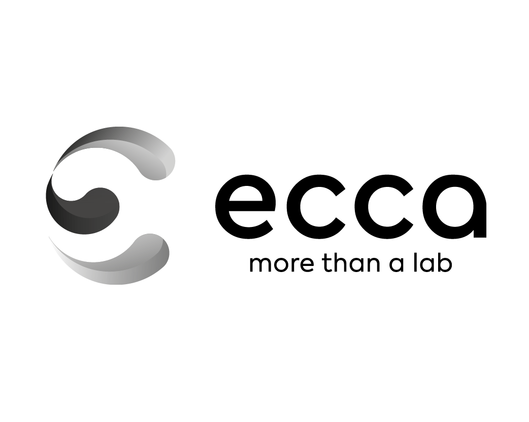 Ecca logo met tekst: meer dan een lab.