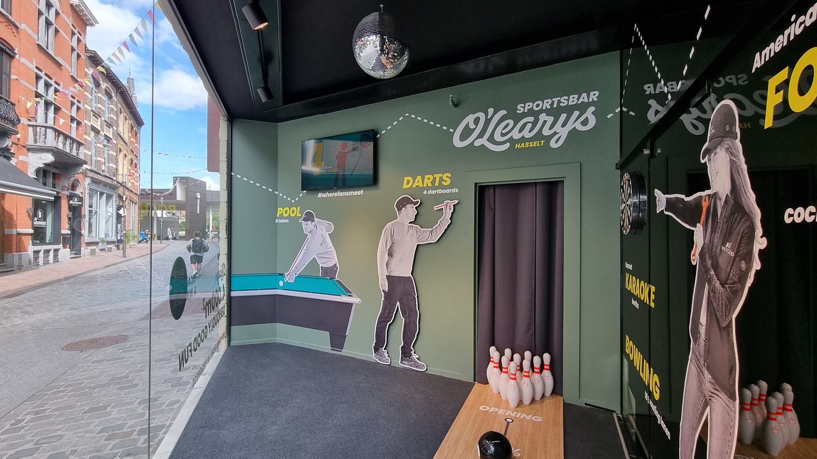 Sportsbar met darten en biljart in Hasselt