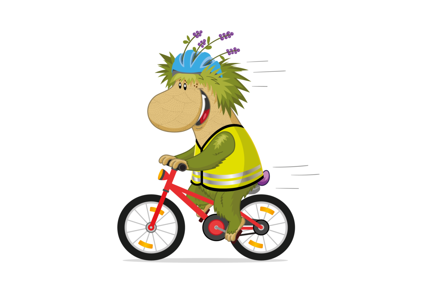 mascotte fietsen