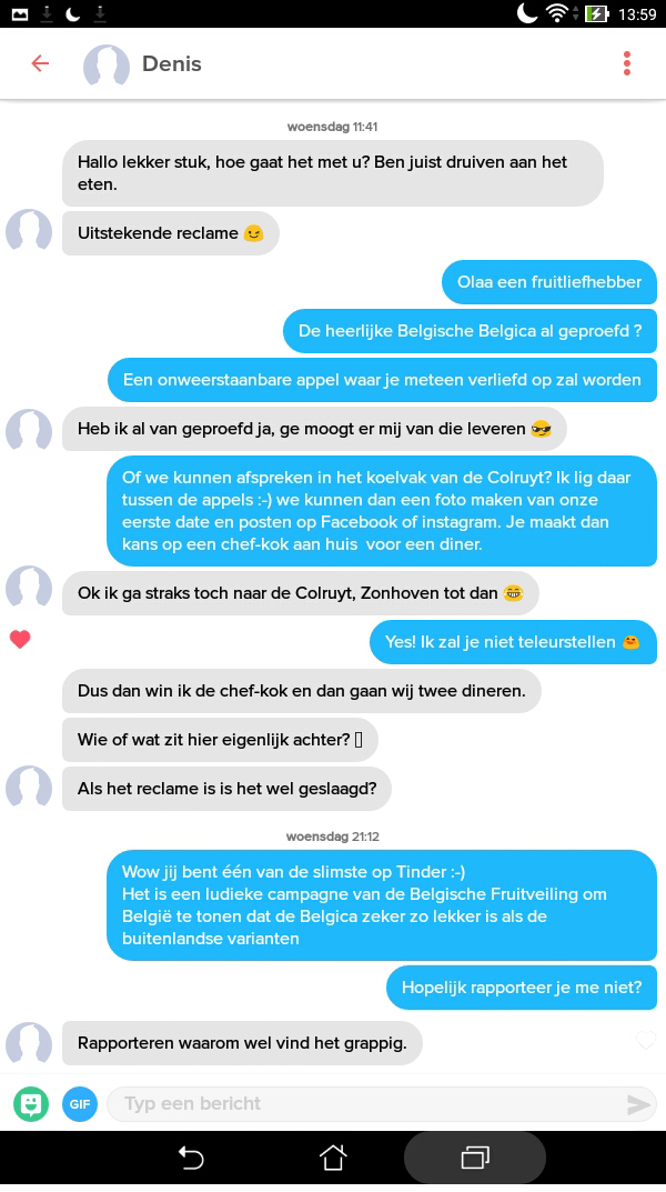 tinder match appel Denis