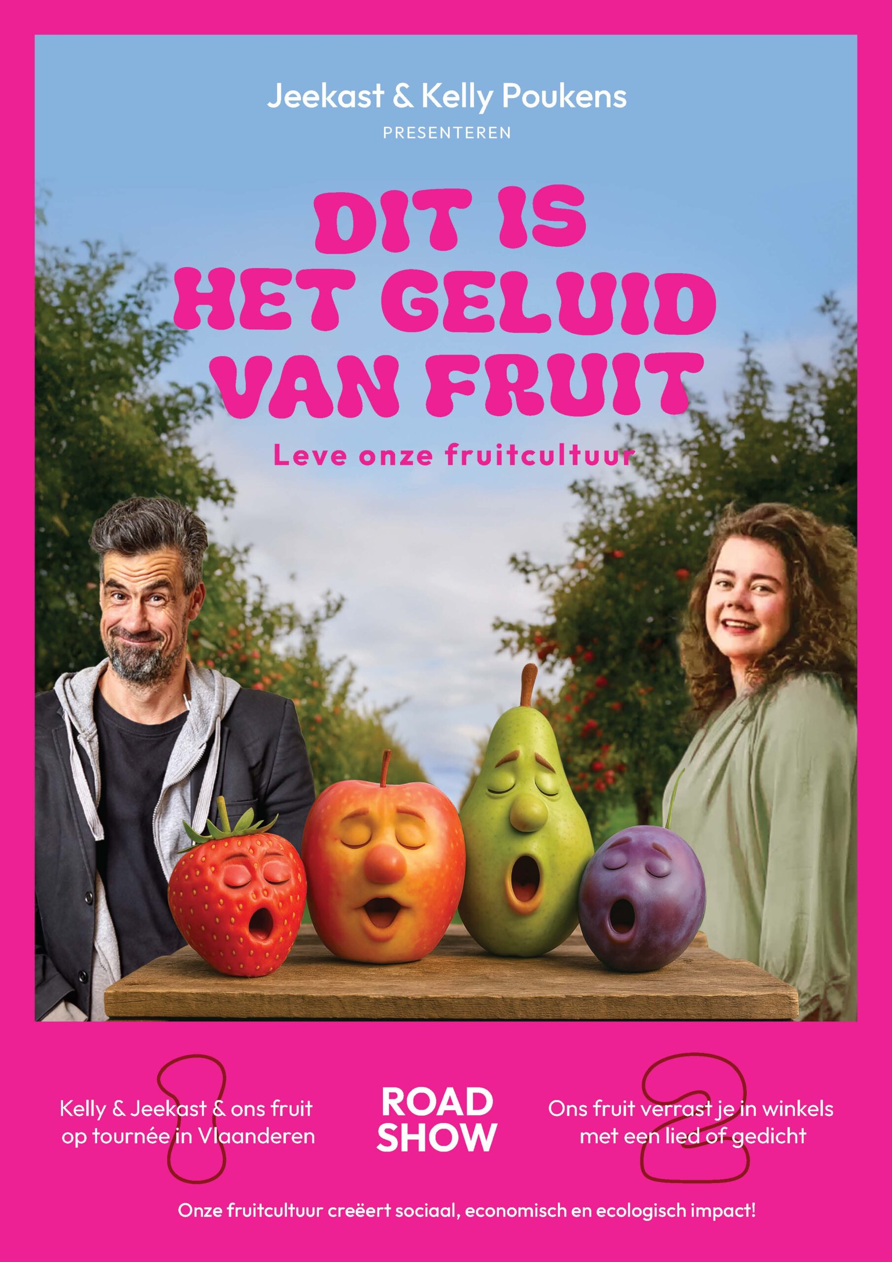 Fruitmetgezichten, comedyshow rond fruitcultuur in Vlaanderen.